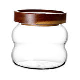 Maxbell Storage Jar with Airtight Lid Transparent Food Storage Canisters for Kitchen 340ML thread