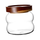 Maxbell Storage Jar with Airtight Lid Transparent Food Storage Canisters for Kitchen 340ML thread