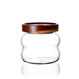 Maxbell Storage Jar with Airtight Lid Transparent Food Storage Canisters for Kitchen 340ML thread