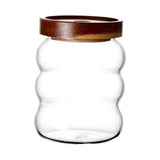 Maxbell Storage Jar with Airtight Lid Transparent Food Storage Canisters for Kitchen 550ML thread