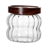 Maxbell Storage Jar with Airtight Lid Transparent Food Storage Canisters for Kitchen 340ML vertical