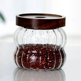 Maxbell Storage Jar with Airtight Lid Transparent Food Storage Canisters for Kitchen 340ML vertical