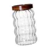 Maxbell Storage Jar with Airtight Lid Transparent Food Storage Canisters for Kitchen 700ML vertical