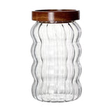 Maxbell Storage Jar with Airtight Lid Transparent Food Storage Canisters for Kitchen 700ML vertical