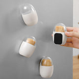 Maxbell Creative Toothpick Box with Lid Egg Shape for Dinner Table Hotel Decoration