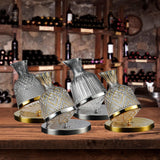 Maxbell 360 Degree Rotating Wine Decanter Wine Aerator for Party Events Accessories Argent