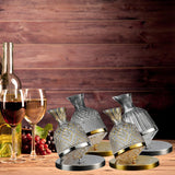 Maxbell 360 Degree Rotating Wine Decanter Wine Aerator for Party Events Accessories Argent