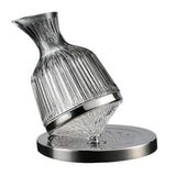 Maxbell 360 Degree Rotating Wine Decanter Wine Aerator for Party Events Accessories Argent