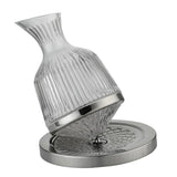 Maxbell 360 Degree Rotating Wine Decanter Wine Aerator for Party Events Accessories Argent