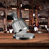Maxbell 360 Degree Rotating Wine Decanter Wine Aerator for Party Events Accessories Argent