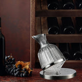 Maxbell 360 Degree Rotating Wine Decanter Wine Aerator for Party Events Accessories Argent