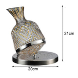 Maxbell 360 Degree Rotating Wine Decanter Wine Aerator for Party Events Accessories Argent Base