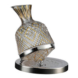 Maxbell 360 Degree Rotating Wine Decanter Wine Aerator for Party Events Accessories Argent Base