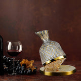 Maxbell 360 Degree Rotating Wine Decanter Wine Aerator for Party Events Accessories Aureate Base