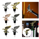 Maxbell Eagle Shape Wine Pourer Red Wine Pourer Spout Zinc Alloy for Household Home Argent