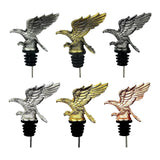 Maxbell Eagle Shape Wine Pourer Red Wine Pourer Spout Zinc Alloy for Household Home Argent