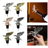 Maxbell Eagle Shape Wine Pourer Red Wine Pourer Spout Zinc Alloy for Household Home Argent