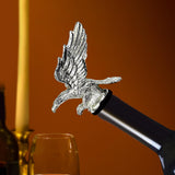 Maxbell Eagle Shape Wine Pourer Red Wine Pourer Spout Zinc Alloy for Household Home Argent