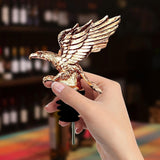 Maxbell Eagle Shape Wine Pourer Red Wine Pourer Spout Zinc Alloy for Household Home Rose Aureate