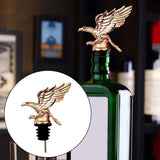 Maxbell Eagle Shape Wine Pourer Red Wine Pourer Spout Zinc Alloy for Household Home Rose Aureate