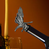 Maxbell Eagle Shape Wine Pourer Red Wine Pourer Spout Zinc Alloy for Household Home Black