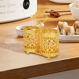Maxbell Chopsticks Holder Silverware Caddy Utensil Drying Rack for Countertop Home 12cmx8cm