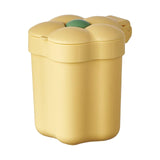 Maxbell Mini Desktop Trash Can Mini Wastebasket Garbage Bin Waste Can for Bathroom Yellow