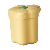 Maxbell Mini Desktop Trash Can Mini Wastebasket Garbage Bin Waste Can for Bathroom Yellow