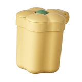 Maxbell Mini Desktop Trash Can Mini Wastebasket Garbage Bin Waste Can for Bathroom Yellow