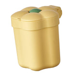 Maxbell Mini Desktop Trash Can Mini Wastebasket Garbage Bin Waste Can for Bathroom Yellow