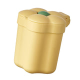 Maxbell Mini Desktop Trash Can Mini Wastebasket Garbage Bin Waste Can for Bathroom Yellow