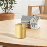 Maxbell Mini Desktop Trash Can Mini Wastebasket Garbage Bin Waste Can for Bathroom Yellow