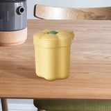 Maxbell Mini Desktop Trash Can Mini Wastebasket Garbage Bin Waste Can for Bathroom Yellow