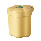 Maxbell Mini Desktop Trash Can Mini Wastebasket Garbage Bin Waste Can for Bathroom Yellow