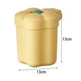 Maxbell Mini Desktop Trash Can Mini Wastebasket Garbage Bin Waste Can for Bathroom Yellow