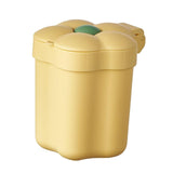 Maxbell Mini Desktop Trash Can Mini Wastebasket Garbage Bin Waste Can for Bathroom Yellow