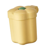 Maxbell Mini Desktop Trash Can Mini Wastebasket Garbage Bin Waste Can for Bathroom Yellow