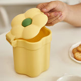 Maxbell Mini Desktop Trash Can Mini Wastebasket Garbage Bin Waste Can for Bathroom Yellow