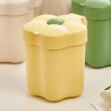 Maxbell Mini Desktop Trash Can Mini Wastebasket Garbage Bin Waste Can for Bathroom Yellow