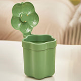 Maxbell Mini Desktop Trash Can Mini Wastebasket Garbage Bin Waste Can for Bathroom Green