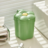 Maxbell Mini Desktop Trash Can Mini Wastebasket Garbage Bin Waste Can for Bathroom Green