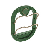 Maxbell Wall Mounted Pot Cover Frame Hole Free for Cabinet Plates Chopping Boards Green