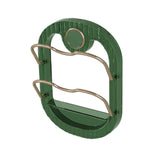 Maxbell Wall Mounted Pot Cover Frame Hole Free for Cabinet Plates Chopping Boards Green