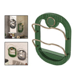 Maxbell Wall Mounted Pot Cover Frame Hole Free for Cabinet Plates Chopping Boards Green