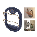 Maxbell Wall Mounted Pot Cover Frame Hole Free for Cabinet Plates Chopping Boards Blue