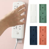 Maxbell 4 Pieces Power Strip Mount Holder Punching Free Sticky Practical Universal