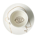 Maxbell Creative Coffee Mug Drinking Cup Drinkware for Cold Drinks Gifts for Friends Eye Aureate