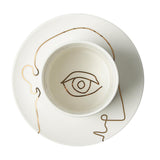 Maxbell Creative Coffee Mug Drinking Cup Drinkware for Cold Drinks Gifts for Friends Eye Aureate