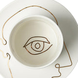 Maxbell Creative Coffee Mug Drinking Cup Drinkware for Cold Drinks Gifts for Friends Eye Aureate