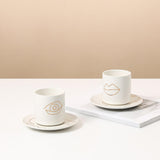Maxbell Creative Coffee Mug Drinking Cup Drinkware for Cold Drinks Gifts for Friends Eye Aureate